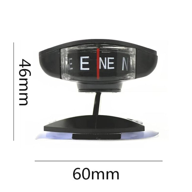LC35 Vehicle Compass Car Ornament with Suction Cup & Sticker, LC35