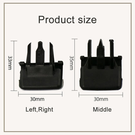 For Toyota Corolla Left-hand Drive Car Left and Right Air Conditioning Air Outlet Paddle, For Toyota Corolla (Black), For Toyota Corolla (Beige)