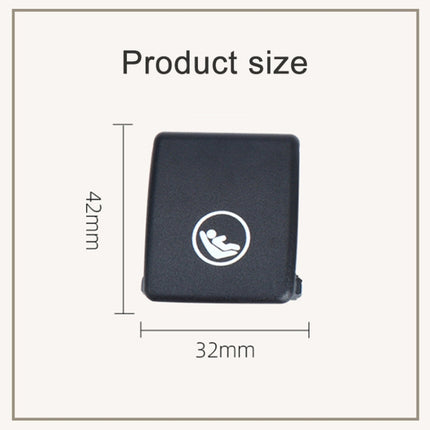 Rear Child Seat Belt Buckle Cover For volvo V90 / S90 / S60 / XC40 / XC60, Left-Drive