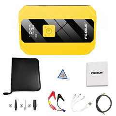 FOXSUR FJS-900 12V Car Multifunctional Emergency Start Power Supply Portable Air Pump, FJS-900