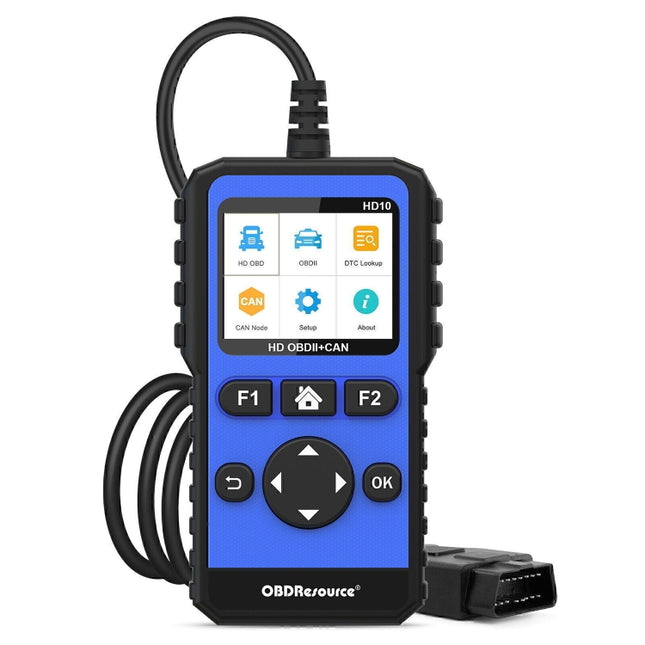 HD10 12V-24V 2 in 1 Full Systems Diagnostic Scan Tool OBD2/HDOBD/EOBD Scanner