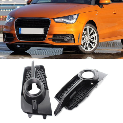 For Audi A1 8X 2011-2014 1 Pair Car Bumper Fog Lamp Decorative Cover Lower Grille Fog Lamp Frame 8X0807682B, For Audi A1 8X 2011-2014