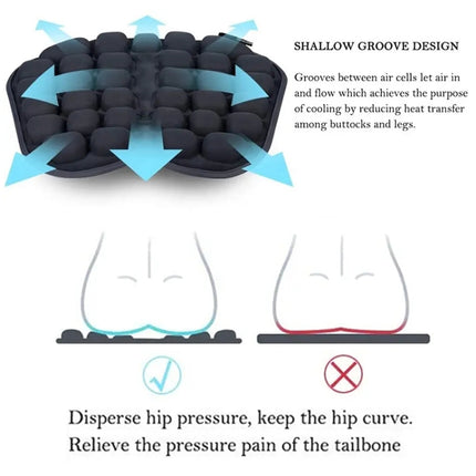 IN-SC003 Car Office Inflatable Airbag Seat Cushion, Style: Electric Water Inflatable Dual-Use