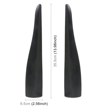 1 Pair Car Solid Color Silicone Bumper Strip, Style: Long, Solid Color