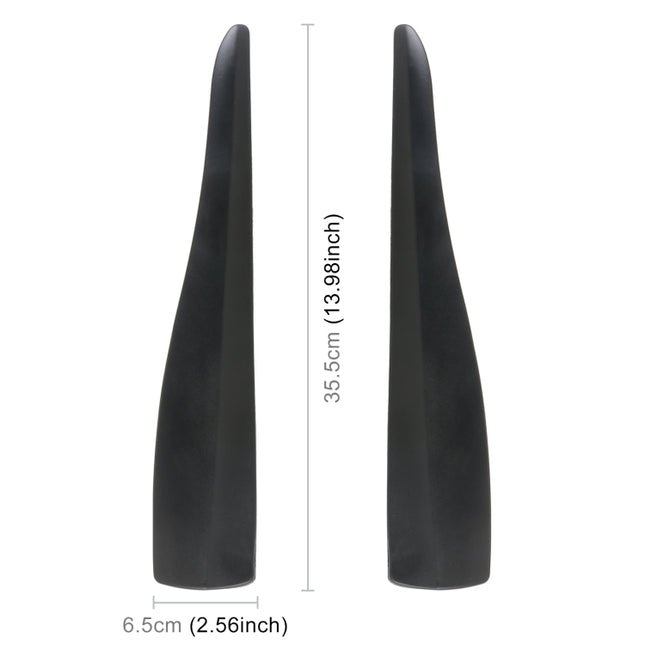 1 Pair Car Solid Color Silicone Bumper Strip, Style: Long, Solid Color