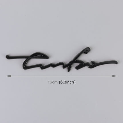Car Personalized Aluminum Alloy Decorative Stickers, Size: 16x3.5x04cm