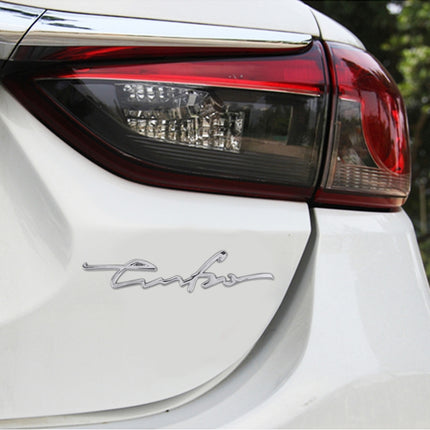 Car Personalized Aluminum Alloy Decorative Stickers, Size: 16x3.5x04cm