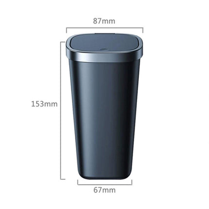 Car Center Armrest Storage Box Push-type Trash Can with Lid