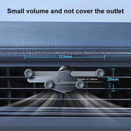 Car Knob Air Outlet Invisible Aluminum Alloy Gravity Holder