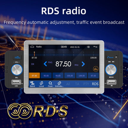 158W 5 inch Allwinner Melis F133 Car MP5 Player, Support CarPlay / BT / USB / FM