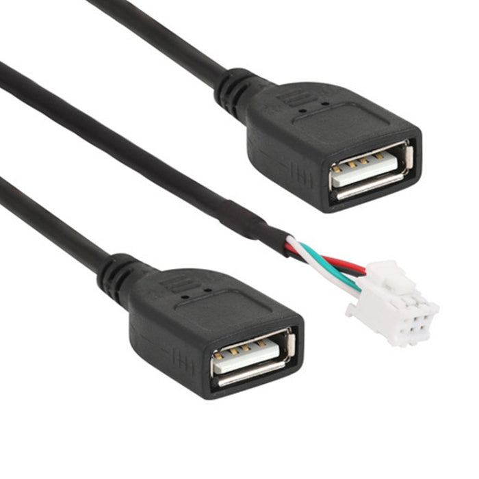 Palminfo Android Navigation 6 Pin Dual USB Connection Wiring Harness, 6 Pin Dual USB