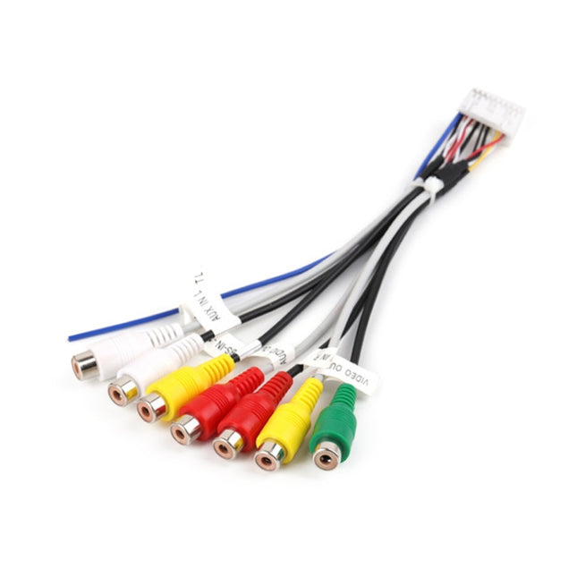 Palminfo Android Navigation 20-pin Plug RCA Video Audio Modified Tail Line, Video Audio Cable