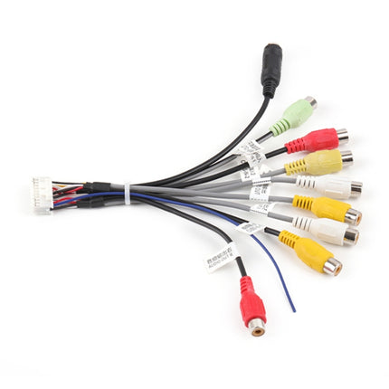 Palminfo Android Navigation 20-pin Audio Microphone Cable RCA Bass Amplifier Cable, Amplifier Cable