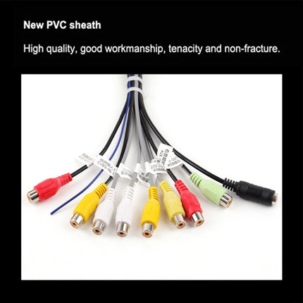 Palminfo Android Navigation 20-pin Audio Microphone Cable RCA Bass Amplifier Cable, Amplifier Cable