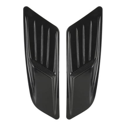 HD-713 1 Pair Car Hood Decorative Stickers Fender Air Vents Sticker, Black