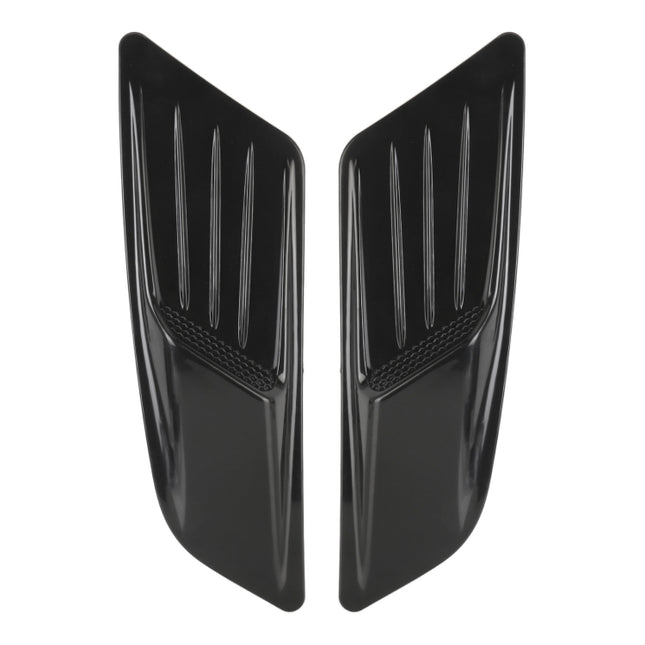 HD-713 1 Pair Car Hood Decorative Stickers Fender Air Vents Sticker, Black