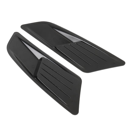 HD-713 1 Pair Car Hood Decorative Stickers Fender Air Vents Sticker, Black