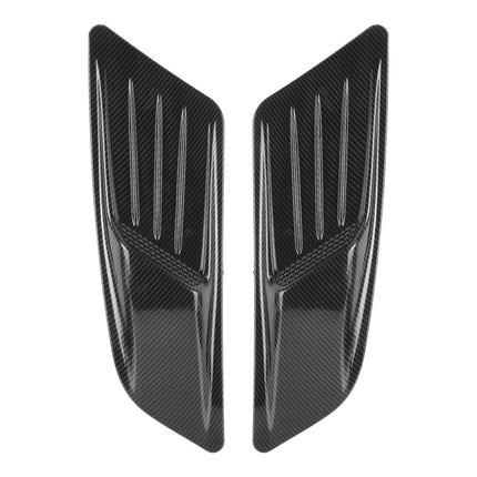 HD-713 1 Pair Car Hood Decorative Stickers Fender Air Vents Sticker(Carbon Fiber), Carbon Fiber