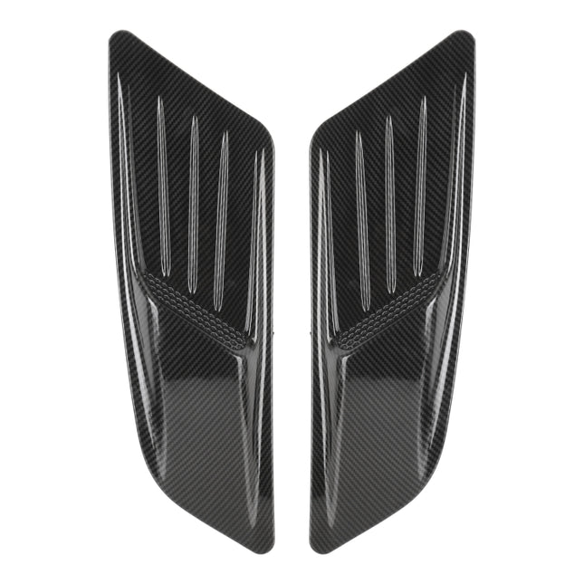 HD-713 1 Pair Car Hood Decorative Stickers Fender Air Vents Sticker(Carbon Fiber), Carbon Fiber
