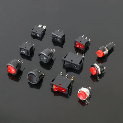 50pcs Universal Power Switch Button Assortment Kit