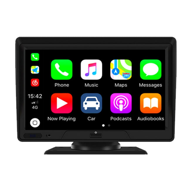 P702D 7 inch Portable Touch Display Wireless Car Navigator Dual-lens Smart Driving Recorder, P702D