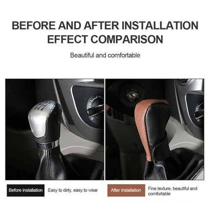 Universal Car PU Leather Gear Shift Knob Protective Cover, PU Cover, PU Leather Cover