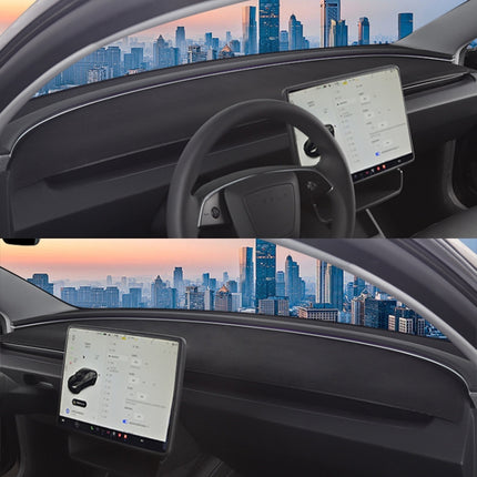 For Tesla Model 3 / Y Car Dashboard Lightproof Mat Sun Protection Sunshade Mat, Dashboard Lightproof Mat