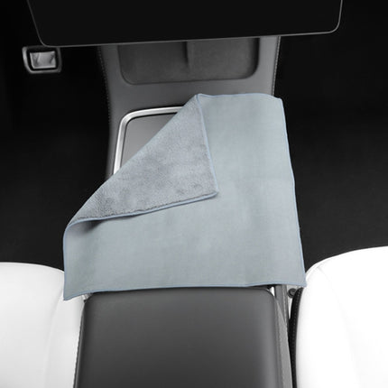 For Tesla General Car Microfiber Towel Cleaning Rag, Style: No LOGO, Size: 30 x 30cm, No LOGO