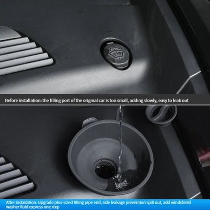 For Tesla Model 3 / Y Car Hood Wiper Water Protection Funnel Glass Water Filling Port Funnel, Glass Water Filling Port Funnel