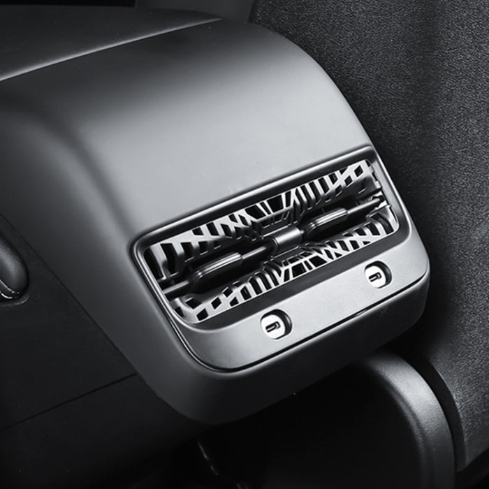 For Tesla Model Y 2021-2023 Car Rear Air Conditioning Outlet Protective Cover, Air Conditioning Outlet Protective Cover