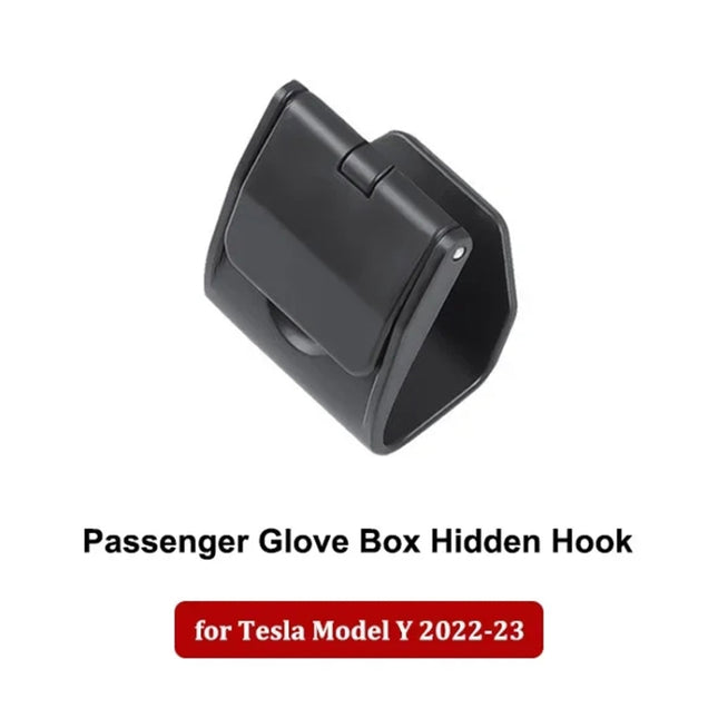 For Tesla Model Y 2022-2023 Car Co-pilot Glove Box Hidden Hook, Co-pilot Glove Box Hook