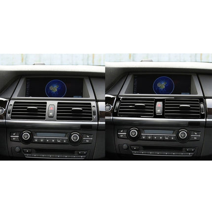 Car Middle Air Outlet Decorative Sticker for BMW X5 E70 2008-2013 / X6 E71 2009-2014, Left and Right Drive Universal