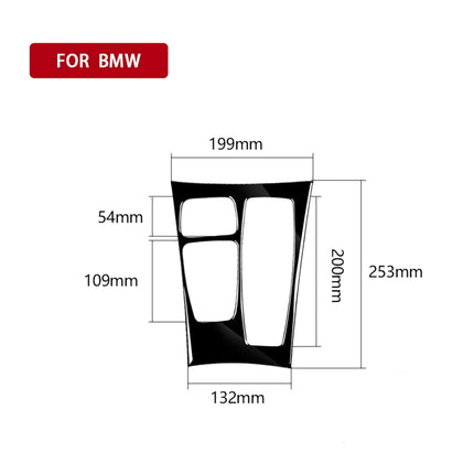 Car Right Drive Gear Panel Decorative Sticker for BMW X5 E70 2008-2013 / X6 E71 2009-2014, For X5 E70 / X6 E71 Low Ver, Right Drive