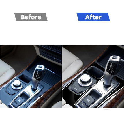 Car Right Drive Gear Panel Decorative Sticker for BMW X5 E70 2008-2013 / X6 E71 2009-2014, For X5 E70 / X6 E71 Low Ver, Right Drive