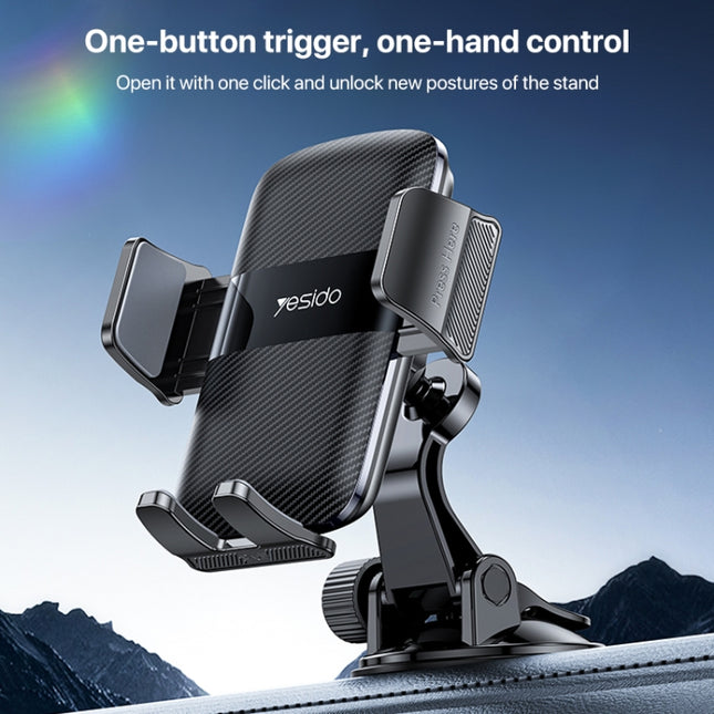 Yesido C175 Mini Suction Cup Mechanical Car Phone Holder