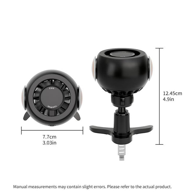 FC19 4 in 1 Multi-functional Car Air Outlet Magnetic Phone Holder Cooling Fan