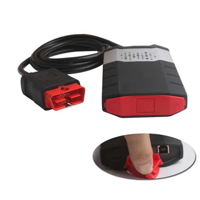 Car Bluetooth Diagnostic Cables Aluminum Alloy OBD2 Diagnostic Tool Delphi DS150E, Aluminum Alloy (Gold), Aluminum Alloy (Red)
