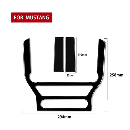 For Ford Mustang 2015-2020 Car Central Control Panel Decorative Sticker, Left and Right Drive Universal, Central Control Panel