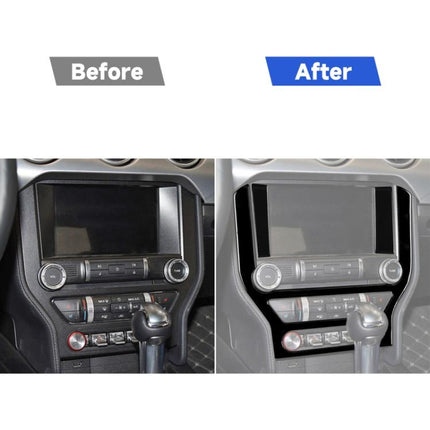 For Ford Mustang 2015-2020 Car Central Control Panel Decorative Sticker, Left and Right Drive Universal, Central Control Panel