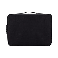 ZJ02 Waterproof Polyester Multi-layer Document Storage Bag Laptop Bag  for All Sizes of Laptops, with Password Lock