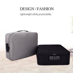 ZJ02 Waterproof Polyester Multi-layer Document Storage Bag Laptop Bag  for All Sizes of Laptops, with Password Lock