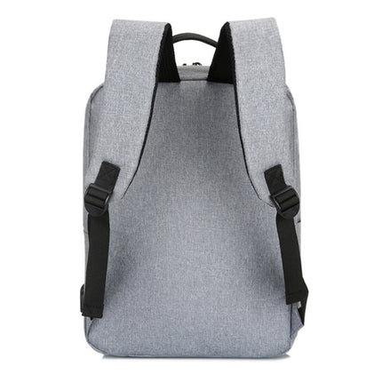 POFOKO Large-capacity Waterproof Oxford Cloth Business Casual Backpack with External USB Charging Design for 15.6 inch Laptops
