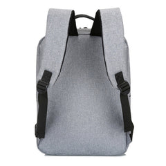 POFOKO Large-capacity Waterproof Oxford Cloth Business Casual Backpack with External USB Charging Design for 15.6 inch Laptops