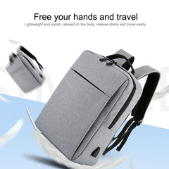 POFOKO Large-capacity Waterproof Oxford Cloth Business Casual Backpack with External USB Charging Design for 15.6 inch Laptops