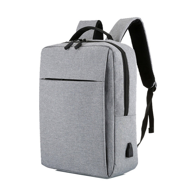 Mochila informal de negocios de tela Oxford impermeable de gran capacidad POFOKO con diseño de carga USB externa para computadoras portátiles de 15,6 pulgadas