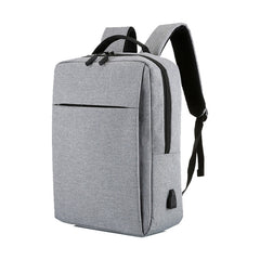 POFOKO Large-capacity Waterproof Oxford Cloth Business Casual Backpack with External USB Charging Design for 15.6 inch Laptops