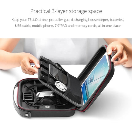 PGYTECH Portable PU Nylon EVA Storage Bag for DJI TELLO