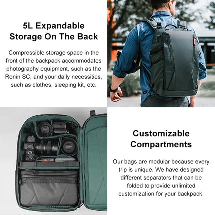 PGYTECH P-CB-020 2 in 1 Waterproof  Shockproof Outdoor Dual Shoulders Backpack + Single Shoulder Bag, P-CB-020