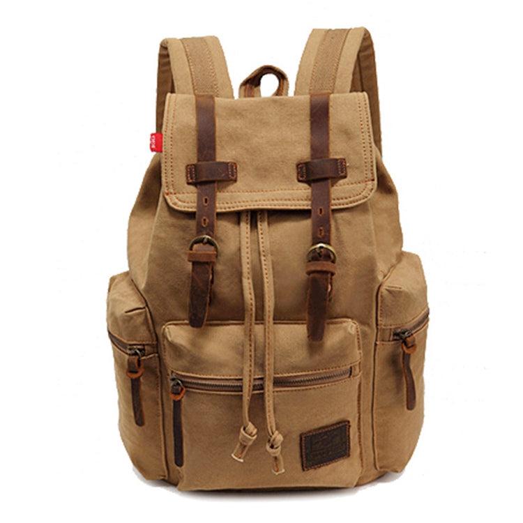 AUGUR 1039 Men Retro Canvas Backpack Shoulders Laptop Bag