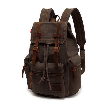 AUGUR 1039 Large Student Retro Canvas Backpack Shoulders Laptop Bag, 1039 Large